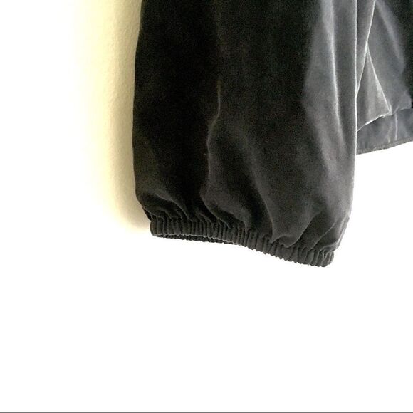 ANTHROPOLOGIE Drew Faux-Wrap Blouse Black S - Picture 4 of 7